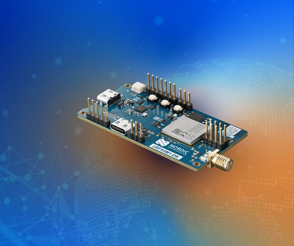 The nRF93M1 and nRF93M1-Development Kit are now available through Nordic distributors globally